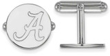 Image of Sterling Silver University of Alabama Cuff Links by LogoArt (SS012UAL)
