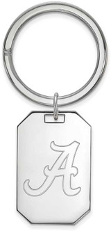 Image of Sterling Silver University of Alabama Key Chain by LogoArt