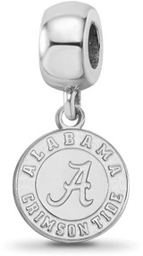 Image of Sterling Silver University of Alabama Small Dangle Bead by LogoArt (SS059UAL)