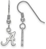 Image of Sterling Silver University of Alabama X-Small Dangle Earrings LogoArt (SS006UAL)