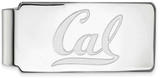 Image of Sterling Silver University of California Berkeley Money Clip by LogoArt SS017UCB