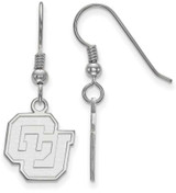Image of Sterling Silver University of Colorado Small Dangle Earrings by LogoArt SS029UCO
