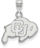 Image of Sterling Silver University of Colorado Small Pendant by LogoArt (SS002UCO)