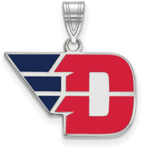 Image of Sterling Silver University of Dayton Medium Enamel Pendant by LogoArt
