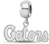 Image of Sterling Silver University of Florida X-Small Dangle Bead Charm LogoArt SS053UFL