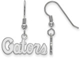 Image of Sterling Silver University of Florida X-Small Dangle Earrings LogoArt (SS047UFL)