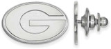 Image of Sterling Silver University of Georgia Lapel Pin by LogoArt (SS011UGA)
