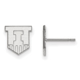 Sterling Silver University of Illinois X-Small Post Earrings by LogoArt SS049UIL