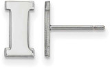 Image of Sterling Silver University of Iowa X-Small Post Earrings by LogoArt (SS067UIA)