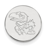 Sterling Silver University of Kansas Lapel Pin by LogoArt (SS062UKS)
