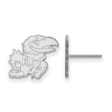 Sterling Silver University of Kansas Small Post Earrings by LogoArt (SS056UKS)
