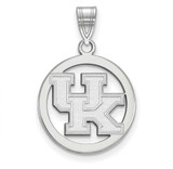 Image of Sterling Silver University of Kentucky Small Pendant in Circle by LogoArt