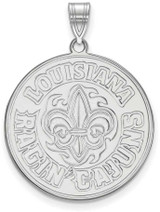 Image of Sterling Silver University of Louisiana at Lafayette XL Pendant by LogoArt