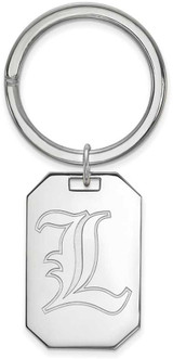 Image of Sterling Silver University of Louisville Key Chain by LogoArt