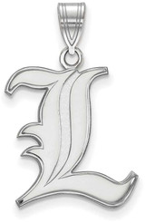 Image of Sterling Silver University of Louisville Large Pendant by LogoArt (SS004UL)