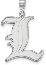 Image of Sterling Silver University of Louisville XL Pendant by LogoArt (SS005UL)