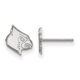 Sterling Silver University of Louisville X-Small Post Earrings LogoArt (SS045UL)