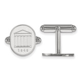 Sterling Silver University of Mississippi Crest Cuff Links by LogoArt