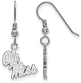 Image of Sterling Silver University of Mississippi Small Dangle Earrings by LogoArt