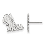 Sterling Silver University of Mississippi Small Post Earrings by LogoArt