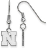 Image of Sterling Silver University of Nebraska X-Small Earrings Dangle by LogoArt