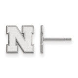 Sterling Silver University of Nebraska X-Small Earrings Post by LogoArt