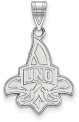 Image of Sterling Silver University of New Orleans Large Pendant by LogoArt