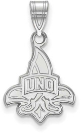Image of Sterling Silver University of New Orleans Medium Pendant by LogoArt
