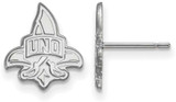 Image of Sterling Silver University of New Orleans Small Post Earrings by LogoArt