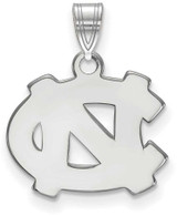 Image of Sterling Silver University of North Carolina Small Pendant by LogoArt (SS002UNC)