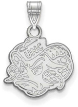 Image of Sterling Silver University of North Carolina Small Pendant by LogoArt (SS053UNC)