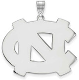 Image of Sterling Silver University of North Carolina XL Pendant by LogoArt (SS005UNC)