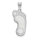 Image of Sterling Silver University of North Carolina XL Pendant by LogoArt (SS046UNC)