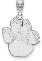 Image of Sterling Silver University of Pittsburgh Large Pendant by LogoArt (SS044UPI)
