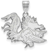 Image of Sterling Silver University of South Carolina Large Pendant by LogoArt (SS046USO)