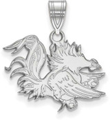 Image of Sterling Silver University of South Carolina Medium Pendant by LogoArt SS045USO