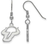 Image of Sterling Silver University of South Florida Small Dangle Earrings by LogoArt
