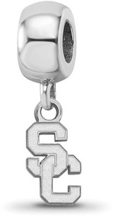 Image of Sterling Silver University of Southern California Bead Charm by LogoArt