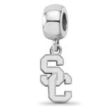 Sterling Silver University of Southern California Bead Charm Small by LogoArt