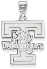 Image of Sterling Silver University of Tennessee Large Pendant by LogoArt (SS046UTN)