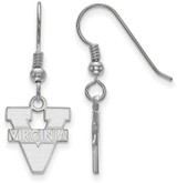 Image of Sterling Silver University of Virginia Small Dangle Earrings by LogoArt SS007UVA