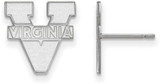 Image of Sterling Silver University of Virginia Small Post Earrings by LogoArt (SS009UVA)