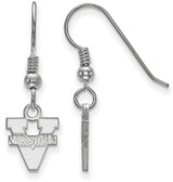 Image of Sterling Silver University of Virginia X-Small Dangle Earrings LogoArt SS006UVA