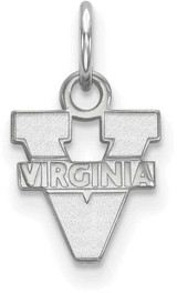 Image of Sterling Silver University of Virginia X-Small Pendant by LogoArt (SS001UVA)