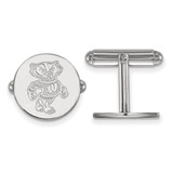 Sterling Silver University of Wisconsin Cuff Links by LogoArt (SS052UWI)