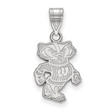 Sterling Silver University of Wisconsin Medium Pendant by LogoArt (SS045UWI)