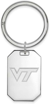 Image of Sterling Silver Virginia Tech Key Chain by LogoArt