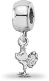 Image of Sterling Silver Virginia Tech X-Small Dangle Bead Charm by LogoArt (SS058VTE)