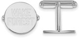 Image of Sterling Silver Wake Forest University Cuff Links by LogoArt (SS065WFU)