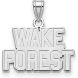 Sterling Silver Wake Forest University Small Pendant by LogoArt (SS042WFU)